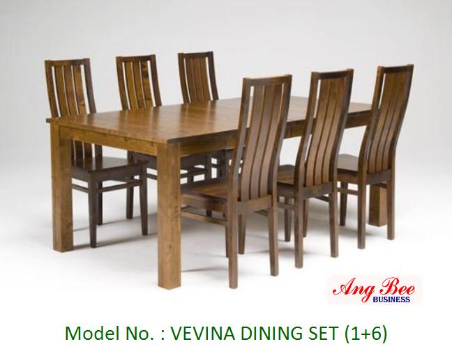 VEVINA DINING SET (1+6)